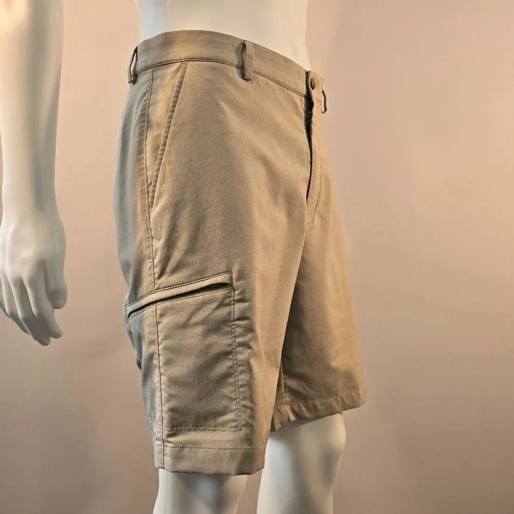 Greg Norman Mens Shorts Size 36 Stone Beige Color Pockets
